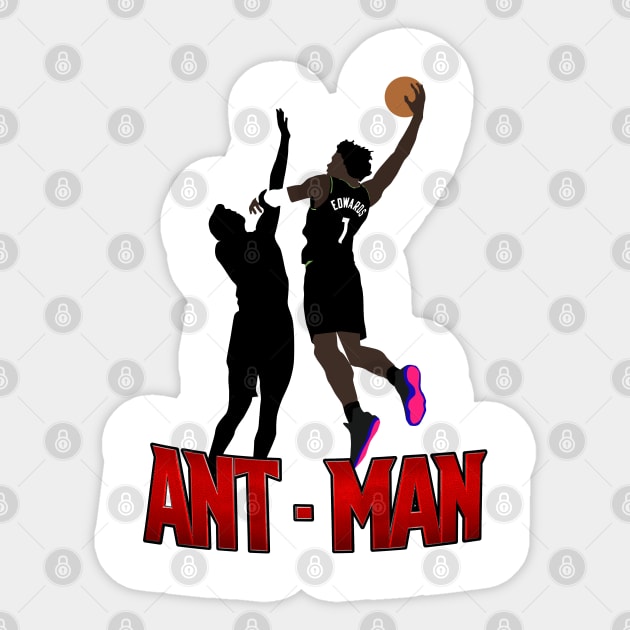 Anthony Edwards(Ant Man) Sticker by islandersgraphics